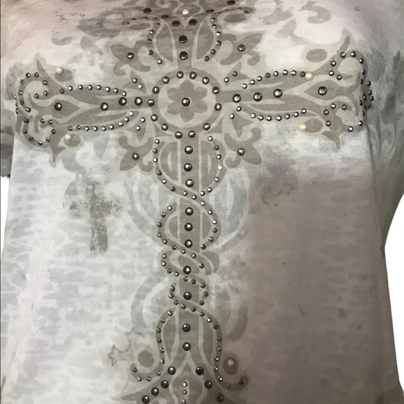 CATO T-shirt with beaded cross SIZE XL - Picture 5 of 7